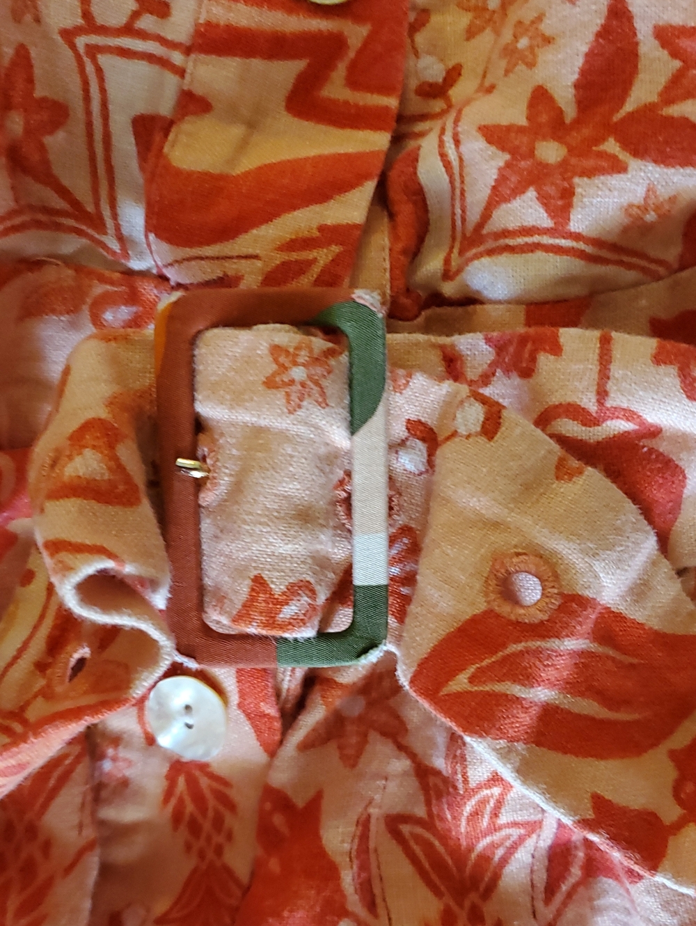 Farm Rio Jaipur Linen Romper Size XL - Picture 4 of 5